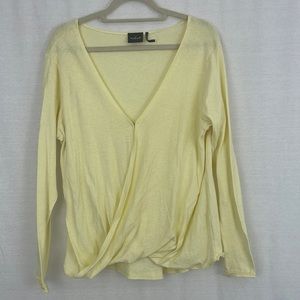 Yellow Urban Outfitters Wrap Top